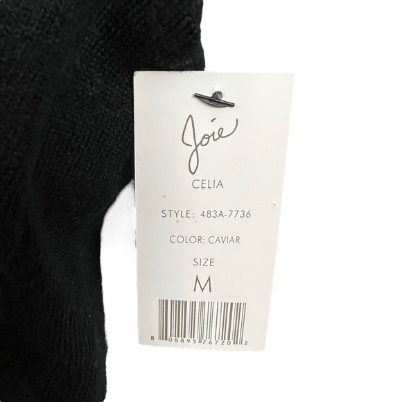 NWT- Joie 'Celia' Cowl Neck Pullover Sweater Heather Charcoal - Size Medium - Picture 7 of 7